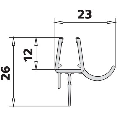 Kermi Gia Dichtband - Horizontale afdichting voor Gia XP Kermi Gia Dichtband - Horizontale afdichting voor Gia XP