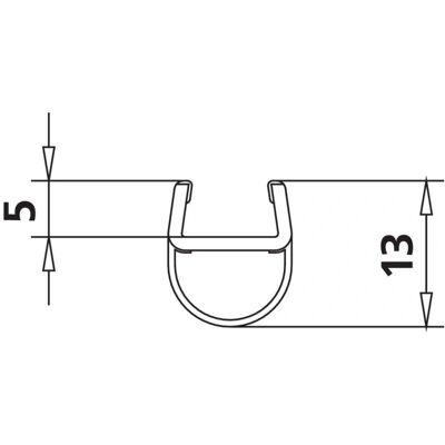 Kermi 6031696 Glasafdichting - Verticaal Kermi 6031696 Glasafdichting - Verticaal
