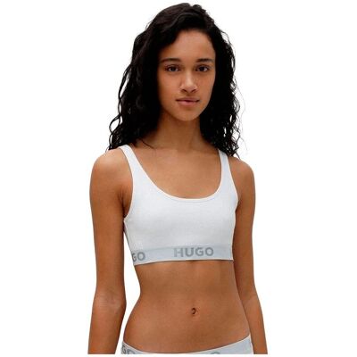 HUGO Hvid økologisk bomuldslogo bralette - Bralette HUGO Hvid økologisk bomuldslogo bralette - Bralette