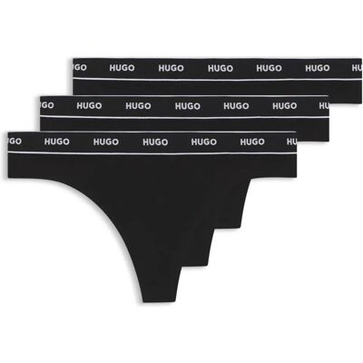 HUGO Triplet Tanga Stripe (50469681) - svart HUGO Triplet Tanga Stripe (50469681) - svart