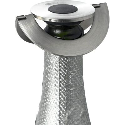 Ad Hoc Champagnerverschluss - Edelstahl, Silikon, Silber Ad Hoc Champagnerverschluss - Edelstahl, Silikon, Silber