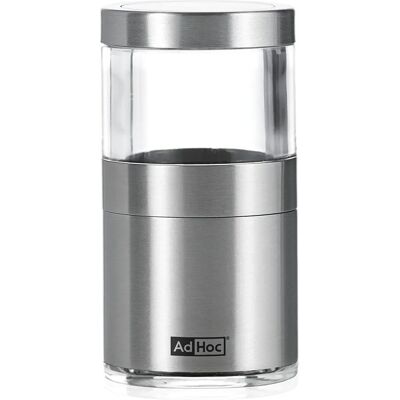 Mini macinino per spezie in acciaio inox Adhoc - Moderno e compatto Mini macinino per spezie in acciaio inox Adhoc - Moderno e compatto