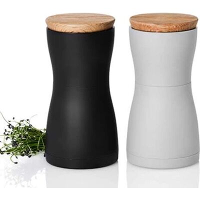 AdHoc Twin MP125 Salz- & Pfeffermühle Set - Schwarz, Grau AdHoc Twin MP125 Salz- & Pfeffermühle Set - Schwarz, Grau