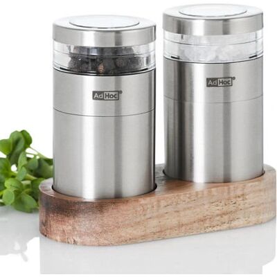 AdHoc Molto Salz- & Pfeffermühle-Set - Einstellbare Mahlgrade AdHoc Molto Salz- & Pfeffermühle-Set - Einstellbare Mahlgrade