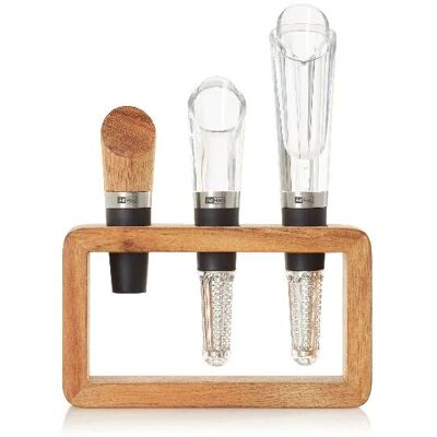 AdHoc Wine Accessory Set - Wine, Aerator, Stopper, Stand AdHoc Wine Accessory Set - Wine, Aerator, Stopper, Stand