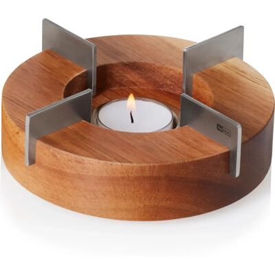 AdHoc Tuto Brown Acacia Wood Tea & Food Warmer - Tea & Food Warmer AdHoc Tuto Brown Acacia Wood Tea & Food Warmer - Tea & Food Warmer