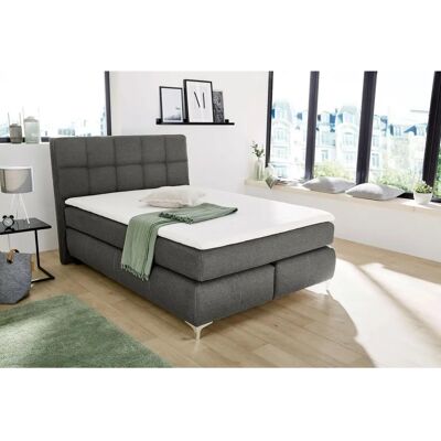 JOCKENHÖFER GRUPPE Bea Boxspringbett - 140x200cm, grau, H3 JOCKENHÖFER GRUPPE Bea Boxspringbett - 140x200cm, grau, H3