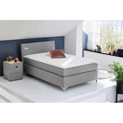 JOCKENHÖFER GRUPPE Nora Boxspringbett - höhenverstellbares Kopfteil, 120x200cm, grau JOCKENHÖFER GRUPPE Nora Boxspringbett - höhenverstellbares Kopfteil, 120x200cm, grau
