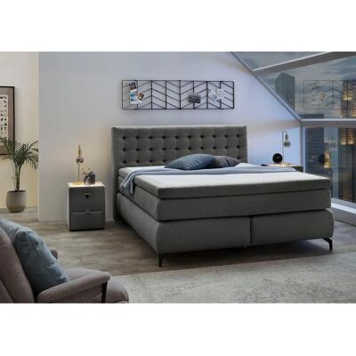JOCKENHÖFER GRUPPE Jessica Dunkelgrau Boxspringbett - Bett JOCKENHÖFER GRUPPE Jessica Dunkelgrau Boxspringbett - Bett
