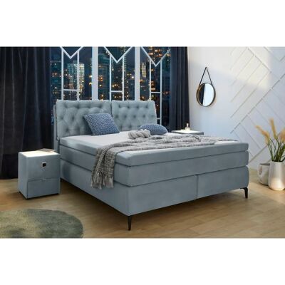 JOCKENHÖFER GRUPPE Chelsea - Boxspringbett, blau, 180x200cm - Boxspring bed JOCKENHÖFER GRUPPE Chelsea - Boxspringbett, blau, 180x200cm - Boxspring bed