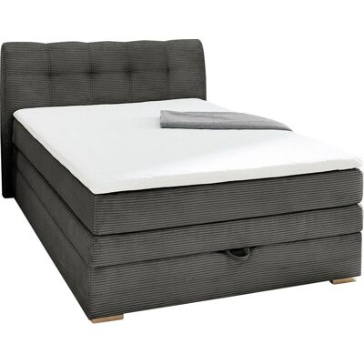 JOCKENHÖFER GRUPPE Amelie Boxspringbett - Komplettbett, 140x200cm, H2, Grau JOCKENHÖFER GRUPPE Amelie Boxspringbett - Komplettbett, 140x200cm, H2, Grau