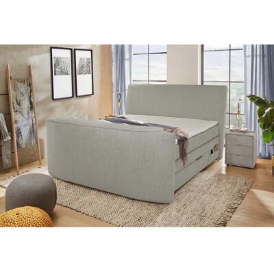 JOCKENHÖFER GRUPPE Bel Air Boxspringbett - 180x200cm, Grau, Chenille, mit Stauraum JOCKENHÖFER GRUPPE Bel Air Boxspringbett - 180x200cm, Grau, Chenille, mit Stauraum