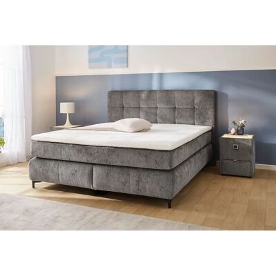 JOCKENHÖFER GRUPPE Beatrice - Boxspringbett, grau, 180x200cm, 2 Matratzen JOCKENHÖFER GRUPPE Beatrice - Boxspringbett, grau, 180x200cm, 2 Matratzen