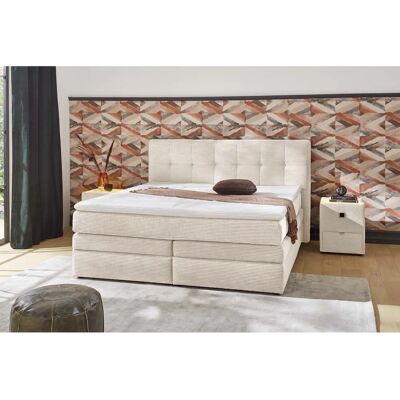 JOCKENHÖFER GRUPPE Amy Beige Boxspringbett - Kopfteil, Stauraum, 180x200cm JOCKENHÖFER GRUPPE Amy Beige Boxspringbett - Kopfteil, Stauraum, 180x200cm