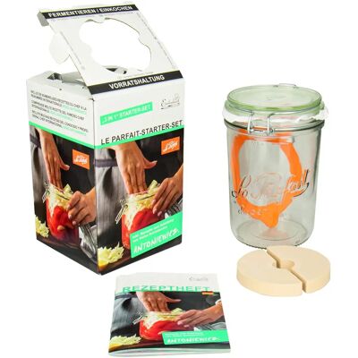 Le Parfait - Drahtbügelglas - 1 L - Glasgefäß Le Parfait - Drahtbügelglas - 1 L - Glasgefäß