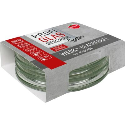 Weck 76130 - Ensemble de 3 couvercles gourmet pour bocaux de 100 mm - Conservation alimentaire Weck 76130 - Ensemble de 3 couvercles gourmet pour bocaux de 100 mm - Conservation alimentaire