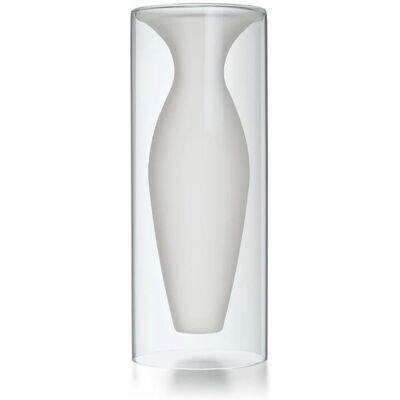 Vas din Sticlă Albă Esmeralda Philippi - Decor Interior Modern Vas din Sticlă Albă Esmeralda Philippi - Decor Interior Modern