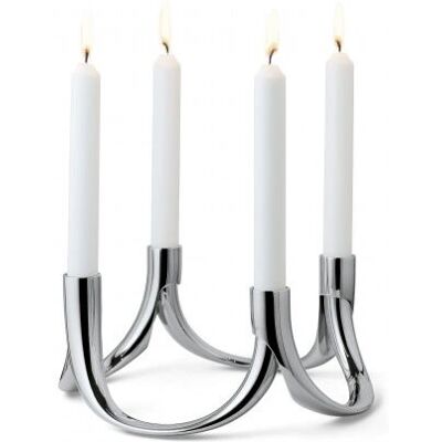 Portacandele Philippi Bow - Nichel Portacandele Philippi Bow - Nichel