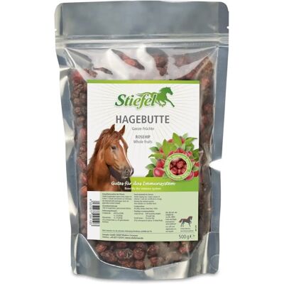 Stiefel Hagebutten - Friandises pour chevaux riches en vitamine C - 500g - Publicité Stiefel Hagebutten - Friandises pour chevaux riches en vitamine C - 500g - Publicité
