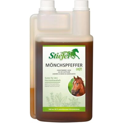 Stiefel - Mönchspfeffersaft - 1 l - Ergänzungsfuttermittel - Supplément - Publicité Stiefel - Mönchspfeffersaft - 1 l - Ergänzungsfuttermittel - Supplément - Publicité