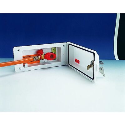 Reich - Gas-Safety-Lock-Socket - 160 x 70 mm - Weiß Reich - Gas-Safety-Lock-Socket - 160 x 70 mm - Weiß