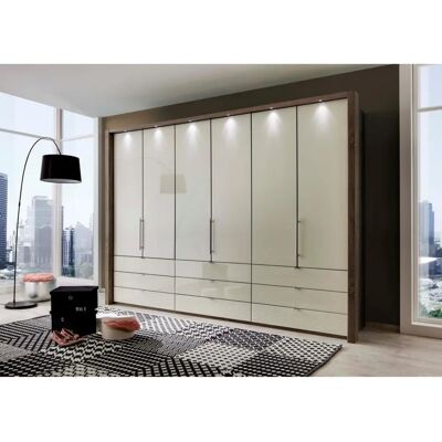 WIEMANN Loft beiger Kleiderschrank mit Glastür - Kleiderschrank WIEMANN Loft beiger Kleiderschrank mit Glastür - Kleiderschrank