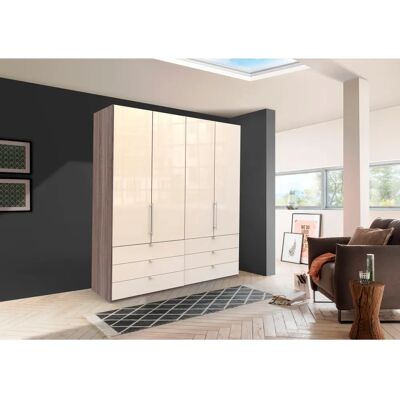 Wiemann Loft Kleiderschrank - Beige, 4 Türen, 216cm hoch Wiemann Loft Kleiderschrank - Beige, 4 Türen, 216cm hoch