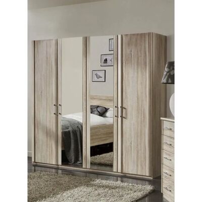 Wiemann Meran beiger Schrank - 4-türig, 196x58cm, Holzoptik Wiemann Meran beiger Schrank - 4-türig, 196x58cm, Holzoptik