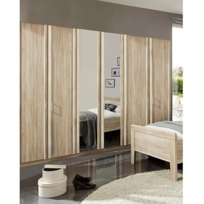 Wiemann Meran Kleiderschrank - beige (eiche, sägerau) - 6 Türen Wiemann Meran Kleiderschrank - beige (eiche, sägerau) - 6 Türen