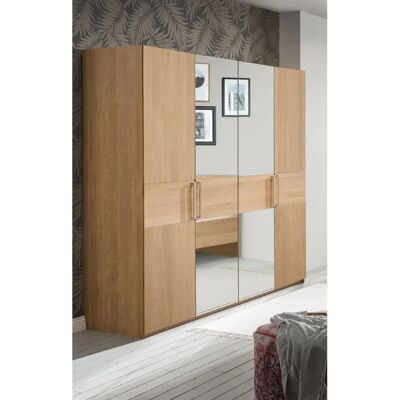 Wiemann Kiruna Kleiderschrank mit Kristallspiegel - Kleiderschrank Wiemann Kiruna Kleiderschrank mit Kristallspiegel - Kleiderschrank