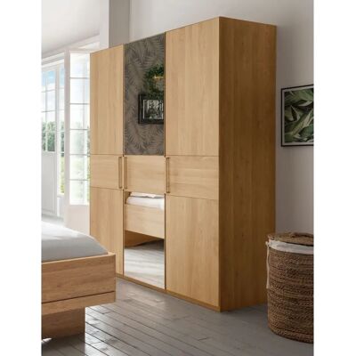 WIEMANN Kiruna Kleiderschrank - 3-Türen, Braun, Spiegel WIEMANN Kiruna Kleiderschrank - 3-Türen, Braun, Spiegel