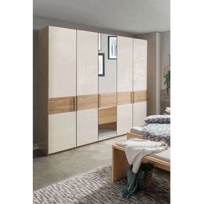 WIEMANN Kiruna Kleiderschrank - 5-türig, Braun, Glas & Spiegel WIEMANN Kiruna Kleiderschrank - 5-türig, Braun, Glas & Spiegel