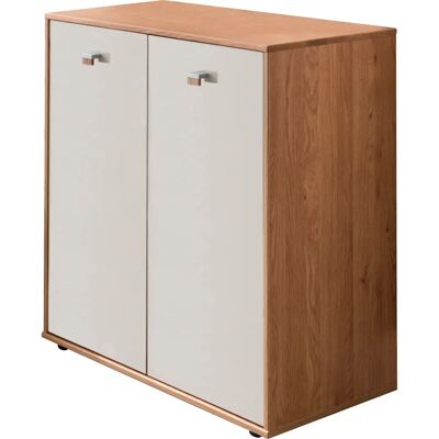 WIEMANN Kiruna Sideboard - Massiv Eiche, Champagnerglas, 80x86x43cm WIEMANN Kiruna Sideboard - Massiv Eiche, Champagnerglas, 80x86x43cm