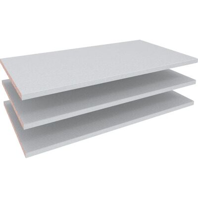 Wiemann Einlegeboden - 3 Silberne Holzregale - 72,3x2,2x51,5 cm Wiemann Einlegeboden - 3 Silberne Holzregale - 72,3x2,2x51,5 cm