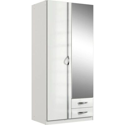 WIMEX Tromo Weiß Hochglanz Kleiderschrank - Wardrobe WIMEX Tromo Weiß Hochglanz Kleiderschrank - Wardrobe