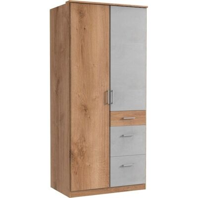 WIMEX Click Kleiderschrank - Modern, Grau, 2-türig, Platzsparend WIMEX Click Kleiderschrank - Modern, Grau, 2-türig, Platzsparend