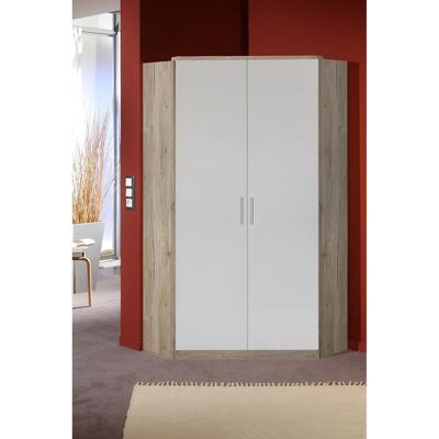 WIMEX Joker Kleiderschrank - 95/95cm, Weiß, mit 2 Stangen WIMEX Joker Kleiderschrank - 95/95cm, Weiß, mit 2 Stangen