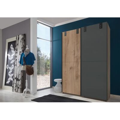 WIMEX Cardiff Kleiderschrank - 2 Türen, 135cm Breit, Grau WIMEX Cardiff Kleiderschrank - 2 Türen, 135cm Breit, Grau