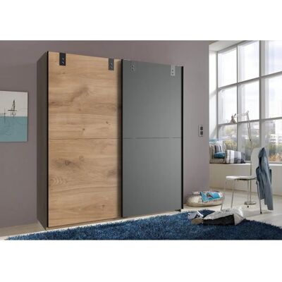 WIMEX Cardiff Schrank - 2-türig, 180x64x198 cm, grau WIMEX Cardiff Schrank - 2-türig, 180x64x198 cm, grau