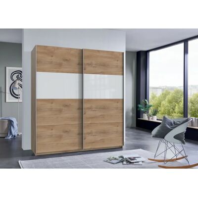WIMEX Bramfeld - Glas & Holz Kleiderschrank - 180x198x64cm WIMEX Bramfeld - Glas & Holz Kleiderschrank - 180x198x64cm