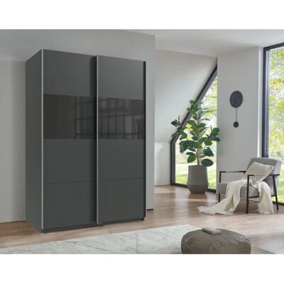 WIMEX Bramfeld Kleiderschrank - Glaselement, Verstellbare Regale, Made in Germany WIMEX Bramfeld Kleiderschrank - Glaselement, Verstellbare Regale, Made in Germany