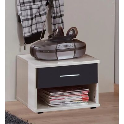 WIMEX Joker Nachttisch - 46x38x40cm, Weiß, Modern WIMEX Joker Nachttisch - 46x38x40cm, Weiß, Modern