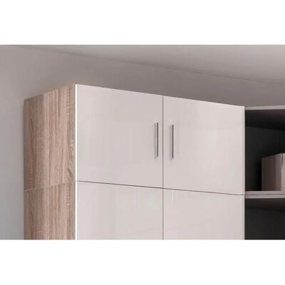 WIMEX Malta Kleiderschrank-Aufsatz - 2-Türig Weiß WIMEX Malta Kleiderschrank-Aufsatz - 2-Türig Weiß