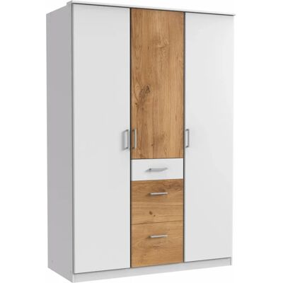 Wimex Click Kleiderschrank - 3-türig Weiß/Plankeneiche Wimex Click Kleiderschrank - 3-türig Weiß/Plankeneiche
