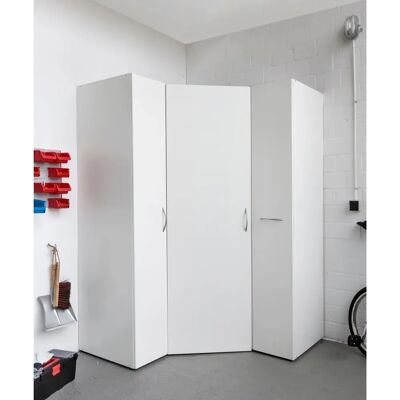 WIMEX Multiraumkonzept Eckschrank - Weiß - 95cm x 185cm - Schranksystem WIMEX Multiraumkonzept Eckschrank - Weiß - 95cm x 185cm - Schranksystem
