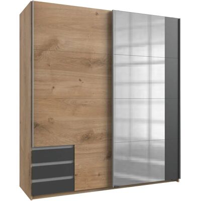 Wimex Moderner Schwebetürenschrank mit Spiegel - 179cm Wimex Moderner Schwebetürenschrank mit Spiegel - 179cm