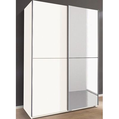 Wimex Queen Weiß Kleiderschrank - 2 Türen, 2 Einlegeböden, 2 Stangen Wimex Queen Weiß Kleiderschrank - 2 Türen, 2 Einlegeböden, 2 Stangen