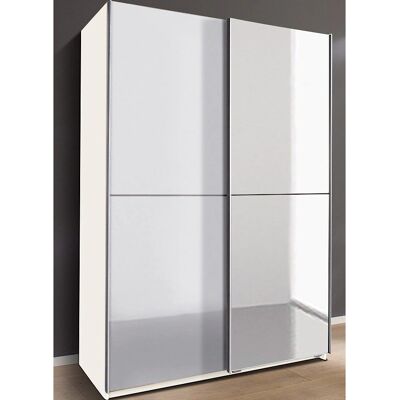 Wimex Queen Weiß Schrank - Vollspiegeltür, 2 Türen, 2 Einlegeböden Wimex Queen Weiß Schrank - Vollspiegeltür, 2 Türen, 2 Einlegeböden