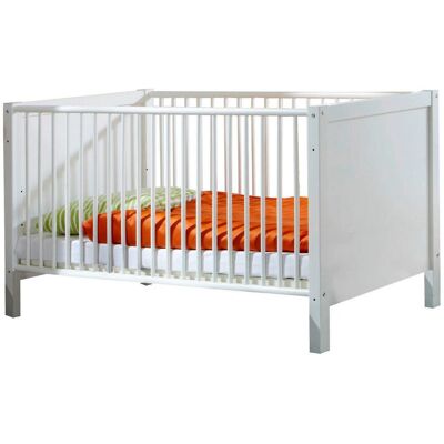 WIMEX Helsingborg Babybett - 70x140cm, Weiß, Verstellbare Schlupfsprossen WIMEX Helsingborg Babybett - 70x140cm, Weiß, Verstellbare Schlupfsprossen