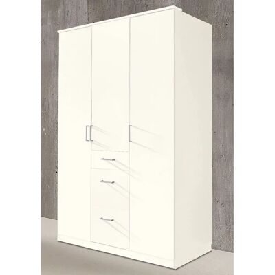 WIMEX Click Kleiderschrank - 3-türig, Weiß, 135x199x58cm WIMEX Click Kleiderschrank - 3-türig, Weiß, 135x199x58cm